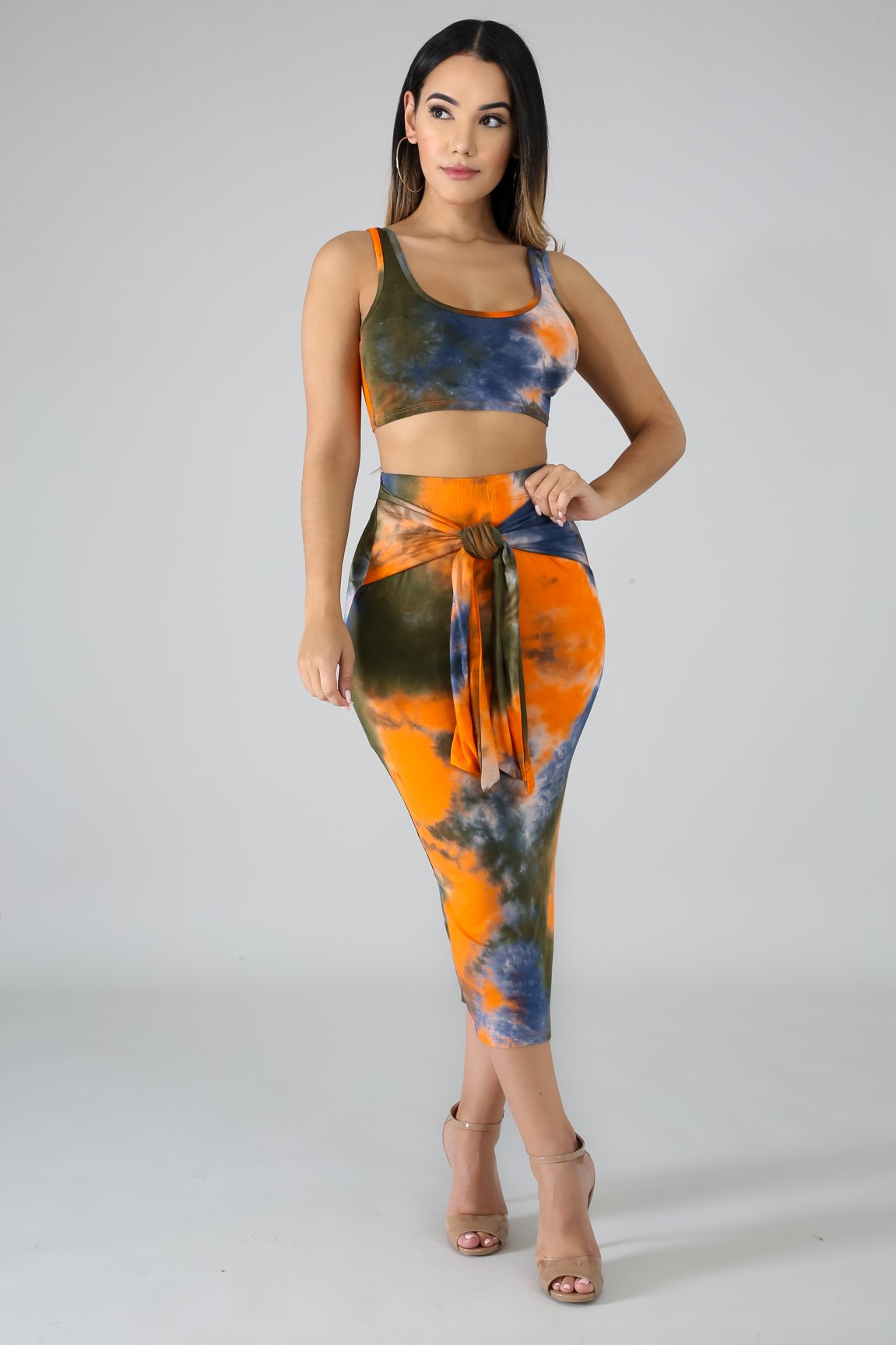 Tie Dye Skirt Set